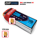 (CN)DXF 4S Lipo Battery 14.8V 50C 3300mAh Soft Case Battery with EC5 XT90 Connector for Car Truck Tank RC Buggy Truggy Racing Hobby