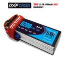 (CN)DXF 6S Lipo Battery 22.2V 100C 6200mAh Soft Case Battery with EC5 XT90 Connector for Car Truck Tank RC Buggy Truggy Racing Hobby