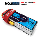 (CN)DXF 4S Lipo Battery 14.8V 50C 3300mAh Soft Case Battery with EC5 XT90 Connector for Car Truck Tank RC Buggy Truggy Racing Hobby