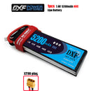 (CN)DXF 2S Lipo Battery 7.4V 80C 6500mAh Soft Case Battery with EC5 XT90 Connector for Car Truck Tank RC Buggy Truggy Racing Hobby