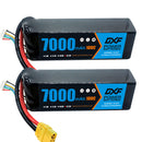(EU)DXF 6S Lipo Battery 22.2V 100C 7000mAh Soft Case Battery with XT90 Connector for Car Truck Tank RC Buggy Truggy Racing Hobby