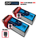 (CN)DXF 6S Lipo Battery 22.2V 100C 3800mAh Soft Case Battery with EC5 XT90 Connector for Car Truck Tank RC Buggy Truggy Racing Hobby