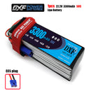 (CN)DXF 6S Lipo Battery 22.2V 50C 3300mAh Soft Case Battery with EC5 XT90 Connector for Car Truck Tank RC Buggy Truggy Racing Hobby