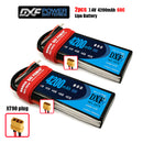(CN)DXF 2S Lipo Battery 7.4V 60C 3800mAh Soft Case Battery with EC5 XT90 Connector for Car Truck Tank RC Buggy Truggy Racing Hobby