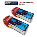 (CN)DXF 4S Lipo Battery 14.8V 100C 3300mAh Soft Case Battery with EC5 XT90 Connector for Car Truck Tank RC Buggy Truggy Racing Hobby