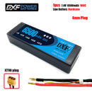 (CN)DXF 4mm 2S 6500mAh 7.4V 100C Batteria Lipo ad Alta Capacità Hardcase con XT90 Spina per 1:8 Scala RC Auto, Multi-Rotore RC Aeroplano, RC Elicottero, RC Barca