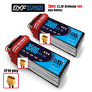 (CN)DXF 6S Lipo Battery 22.2V 50C 3500mAh Soft Case Battery with EC5 XT90 Connector for Car Truck Tank RC Buggy Truggy Racing Hobby