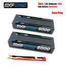 (CN)DXF 5mm 2S 8000mAh 7.4V 110C Batteria Lipo ad Alta Capacità Hardcase con XT90 Spina per 1:8 Scala RC Auto, Multi-Rotore RC Aeroplano, RC Elicottero, RC Barca