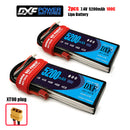 (CN)DXF 2S Lipo Battery 7.4V 50C 5200mAh Soft Case Battery with EC5 XT90 Connector for Car Truck Tank RC Buggy Truggy Racing Hobby