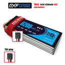 (CN)DXF 4S Lipo Battery 14.8V 80C 6500mAh Soft Case Battery with EC5 XT90 Connector for Car Truck Tank RC Buggy Truggy Racing Hobby