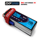 (CN)DXF 6S Lipo Battery 22.2V 50C 5200mAh Soft Case Battery with EC5 XT90 Connector for Car Truck Tank RC Buggy Truggy Racing Hobby