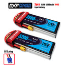 (CN)DXF 3S Lipo Battery 11.1V 50C 6200mAh Soft Case Battery with EC5 XT90 Connector for Car Truck Tank RC Buggy Truggy Racing Hobby