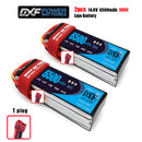 (CN)DXF 4S Lipo Battery 14.8V 100C6500mAh Soft Case Battery with EC5 XT90 Connector for Car Truck Tank RC Buggy Truggy Racing Hobby