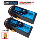 (CN)DXF 4S 6500 mAh 14.8V 60C Batteria Lipo ad Alta Capacità Hardcase con XT90 Spina per 1:8 Scala RC Auto, Multi-Rotore RC Aeroplano, RC Elicottero, RC Barca