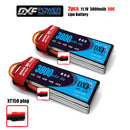 (CN)DXF 3S Lipo Battery 11.1V 50C 3800mAh Soft Case Battery with EC5 XT90 Connector for Car Truck Tank RC Buggy Truggy Racing Hobby
