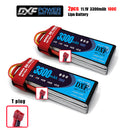 (CN)DXF 3S Lipo Battery 11.1V 100C 3300mAh Soft Case Battery with EC5 XT90 Connector for Car Truck Tank RC Buggy Truggy Racing Hobby