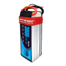 (CN)DXF 4S Lipo Battery 14.8V 30C 3000mAh Soft Case Battery with EC5 XT90 Connector for Car Truck Tank RC Buggy Truggy Racing Hobby