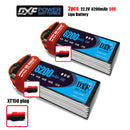 (CN)DXF 6S Lipo Battery 22.2V 50C 6200mAh Soft Case Battery with EC5 XT90 Connector for Car Truck Tank RC Buggy Truggy Racing Hobby