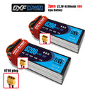 (CN)DXF 6S Lipo Battery 22.2V 50C 6200mAh Soft Case Battery with EC5 XT90 Connector for Car Truck Tank RC Buggy Truggy Racing Hobby