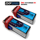 (CN)DXF 6S Lipo Battery 22.2V 60C 3300mAh Soft Case Battery with EC5 XT90 Connector for Car Truck Tank RC Buggy Truggy Racing Hobby