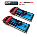 (CN)DXF 2S Lipo Battery 7.4V 100C 6500mAh Soft Case Battery with EC5 XT90 Connector for Car Truck Tank RC Buggy Truggy Racing Hobby