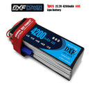 (CN)DXF 6S Lipo Battery 22.2V 60C 4200mAh Soft Case Battery with EC5 XT90 Connector for Car Truck Tank RC Buggy Truggy Racing Hobby