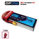 (CN)DXF 3S Lipo Battery 11.1V 50C 6200mAh Soft Case Battery with EC5 XT90 Connector for Car Truck Tank RC Buggy Truggy Racing Hobby