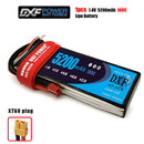 (CN)DXF 2S Lipo Battery 7.4V 50C 5200mAh Soft Case Battery with EC5 XT90 Connector for Car Truck Tank RC Buggy Truggy Racing Hobby
