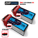 (CN)DXF 6S Lipo Battery 22.2V 50C 6200mAh Soft Case Battery with EC5 XT90 Connector for Car Truck Tank RC Buggy Truggy Racing Hobby