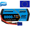 (EU)DXF Lipo Battery 4S 15.2V 8000mAh 130C/260C HardCase Lipo Battery for RC HPI HSP 1/8 1/10 Buggy RC Car Truck