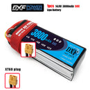 (CN)DXF 4S Lipo Battery 14.8V 50C 3800mAh Soft Case Battery with EC5 XT90 Connector for Car Truck Tank RC Buggy Truggy Racing Hobby