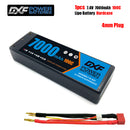 (CN)DXF 4mm 2S 7000mAh 7.4V 100C Batteria Lipo ad Alta Capacità Hardcase con XT90 Spina per 1:8 Scala RC Auto, Multi-Rotore RC Aeroplano, RC Elicottero, RC Barca