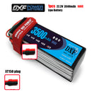 (CN)DXF 6S Lipo Battery 22.2V 100C 3500mAh Soft Case Battery with EC5 XT90 Connector for Car Truck Tank RC Buggy Truggy Racing Hobby