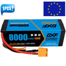 (EU)DXF Lipo Battery 4S 15.2V 8000mAh 130C/260C HardCase Lipo Battery for RC HPI HSP 1/8 1/10 Buggy RC Car Truck