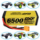 (USA)DXF Lipo Battery 4S 14.8V 6500MAH 100C GoldSeries Graphene lipo Hardcase with EC5 and XT90 Plug for Rc 1/8 1/10 Buggy Truck Car Off-Road Drone