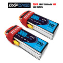 (CN)DXF 4S Lipo Battery 14.8V 30C 3000mAh Soft Case Battery with EC5 XT90 Connector for Car Truck Tank RC Buggy Truggy Racing Hobby