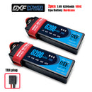 (CN)DXF 2S 6200 mAh 7.4V 100C Batteria Lipo ad Alta Capacità Hardcase con XT90 Spina per 1:8 Scala RC Auto, Multi-Rotore RC Aeroplano, RC Elicottero, RC Barca