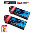 (CN)DXF 2S 7000mAh 7.4V 60C Batteria Lipo ad Alta Capacità Hardcase con XT90 Spina per 1:8 Scala RC Auto, Multi-Rotore RC Aeroplano, RC Elicottero, RC Barca