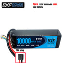 (CN)DXF 4S Lipo Battery 14.8V 100C10000mAh Soft Case Battery with EC5 XT90 Connector for Car Truck Tank RC Buggy Truggy Racing Hobby
