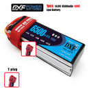 (CN)DXF 4S Lipo Battery 14.8V 100C6500mAh Soft Case Battery with EC5 XT90 Connector for Car Truck Tank RC Buggy Truggy Racing Hobby