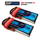(CN)DXF 2S Lipo Battery 7.4V 50C 6200mAh Soft Case Battery with EC5 XT90 Connector for Car Truck Tank RC Buggy Truggy Racing Hobby
