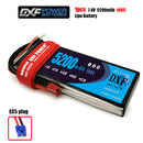 (CN)DXF 2S Lipo Battery 7.4V 50C 5200mAh Soft Case Battery with EC5 XT90 Connector for Car Truck Tank RC Buggy Truggy Racing Hobby