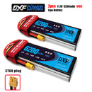 (CN)DXF 3S Lipo Battery 11.1V 100C 6500mAh Soft Case Battery with EC5 XT90 Connector for Car Truck Tank RC Buggy Truggy Racing Hobby