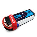 (CN)DXF 6S Lipo Battery 22.2V 50C 5200mAh Soft Case Battery with EC5 XT90 Connector for Car Truck Tank RC Buggy Truggy Racing Hobby