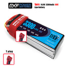 (CN)DXF 4S Lipo Battery 14.8V 50C 3300mAh Soft Case Battery with EC5 XT90 Connector for Car Truck Tank RC Buggy Truggy Racing Hobby