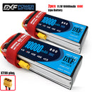 (CN)DXF 2S Lipo Battery 7.4V 100C10000mAh Soft Case Battery with EC5 XT90 Connector for Car Truck Tank RC Buggy Truggy Racing Hobby