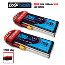 (CN)DXF 3S Lipo Battery 11.1V 50C 6200mAh Soft Case Battery with EC5 XT90 Connector for Car Truck Tank RC Buggy Truggy Racing Hobby