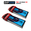 (CN)DXF 2S Lipo Battery 7.4V 100C 5200mAh Soft Case Battery with EC5 XT90 Connector for Car Truck Tank RC Buggy Truggy Racing Hobby