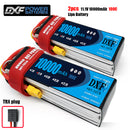 (CN)DXF 2S Lipo Battery 7.4V 100C10000mAh Soft Case Battery with EC5 XT90 Connector for Car Truck Tank RC Buggy Truggy Racing Hobby