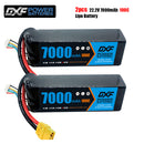 (CN)DXF 6S Lipo Battery 22.2V 100C7000mAh Soft Case Battery with EC5 XT90 Connector for Car Truck Tank RC Buggy Truggy Racing Hobby